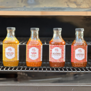 Image of Lip Smacking Products Barbecue Sauces on a grill